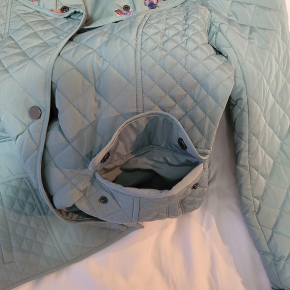 Coldwater Creek   Women's S  Quilted   Jacket  Coat   Sea Foam - Picture 10 of 14